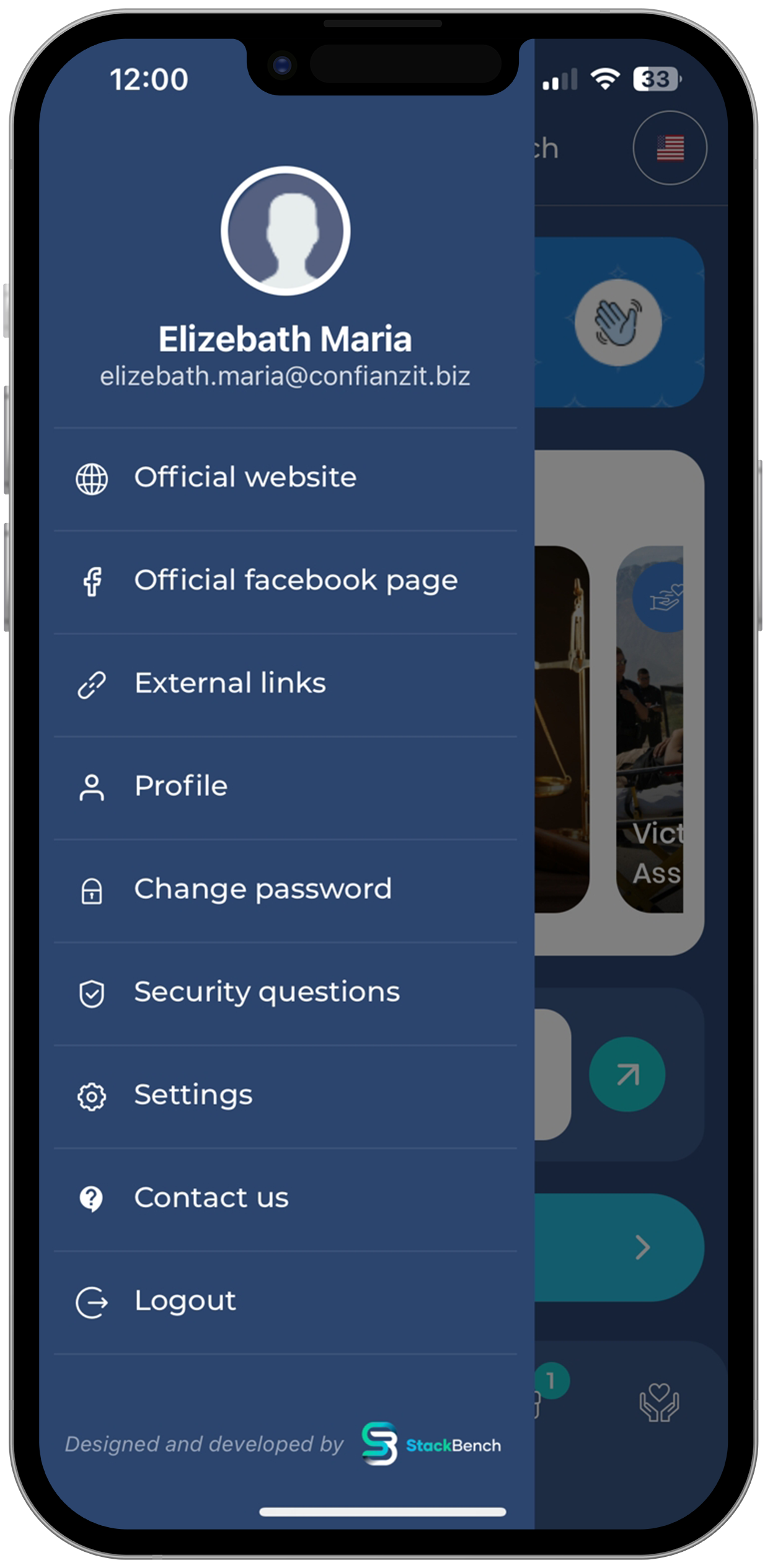 Police App Menu