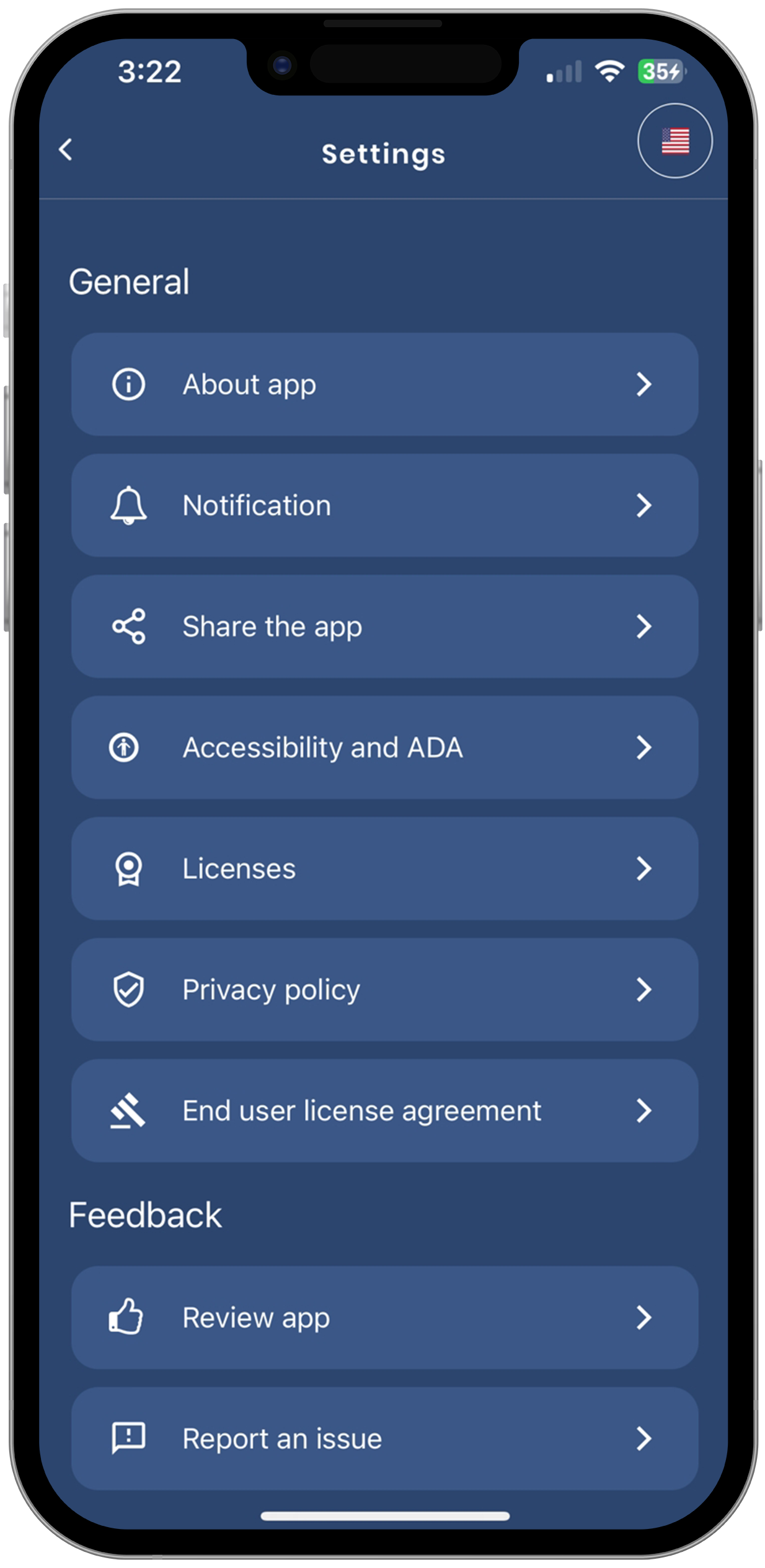 Sheriff App Settings